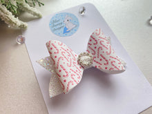 Load image into Gallery viewer, Pink Candy Cane Bow