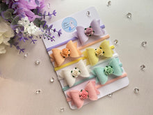 Load image into Gallery viewer, Pastel Felt Bow Set