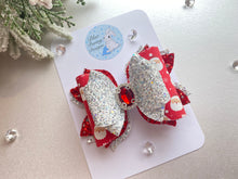 Load image into Gallery viewer, All that Glitters Santa Bow