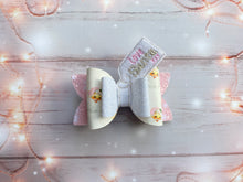Load image into Gallery viewer, Pink Love Santa Bow