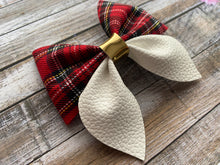 Load image into Gallery viewer, Red Tartan Pinch Bow