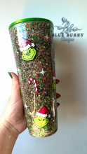 Load image into Gallery viewer, You’re a mean one snowglobe tumbler
