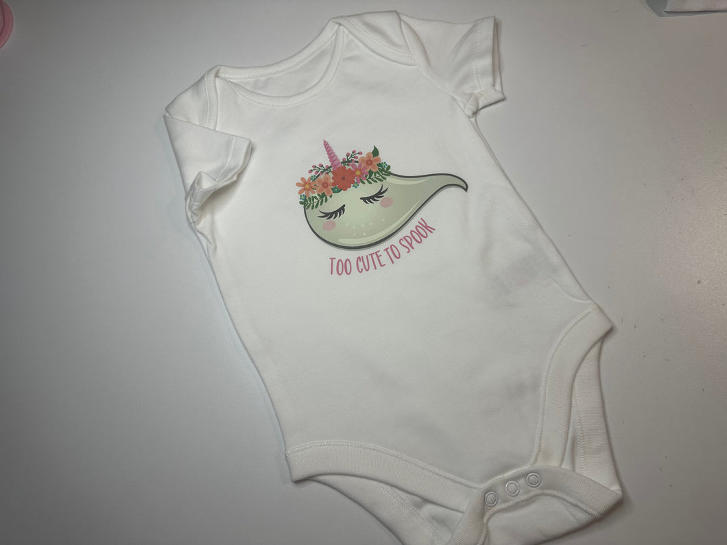 Cute Unicorn Ghost Baby Vest