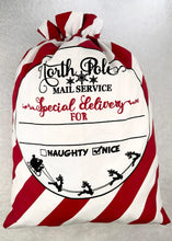 Load image into Gallery viewer, Candy Cane Santa Sack

