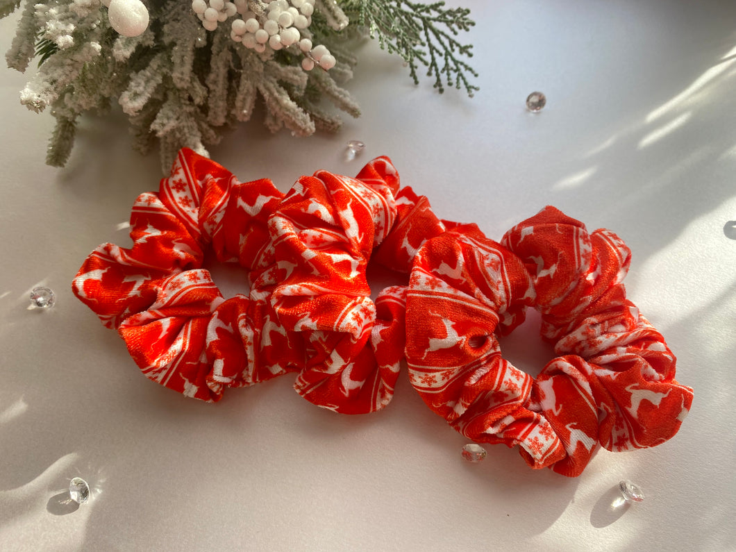 Scandi Velvet Christmas Scrunchie