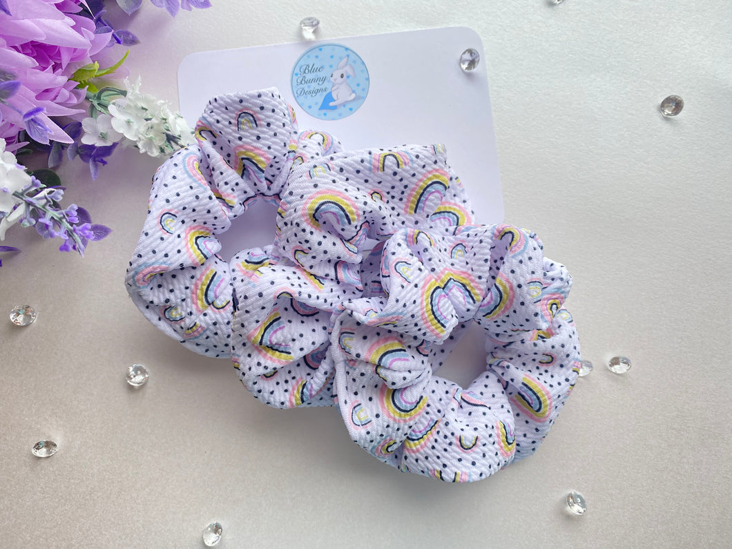 Rainbow Bullet Scrunchies