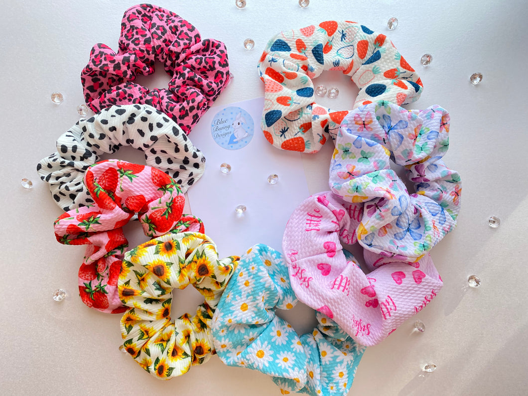 Printed Scrunchies