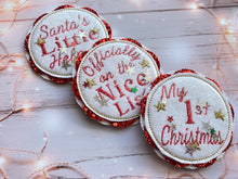 Load image into Gallery viewer, My 1st Christmas Badge
