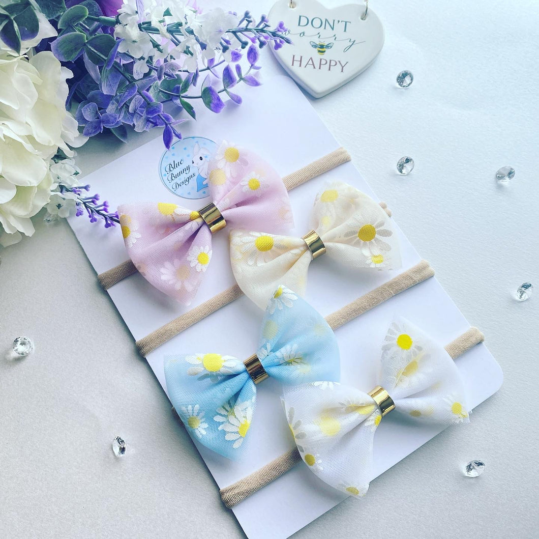 Daisy Tulle Bow Set