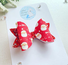 Load image into Gallery viewer, Ho Ho Ho Santa Bow
