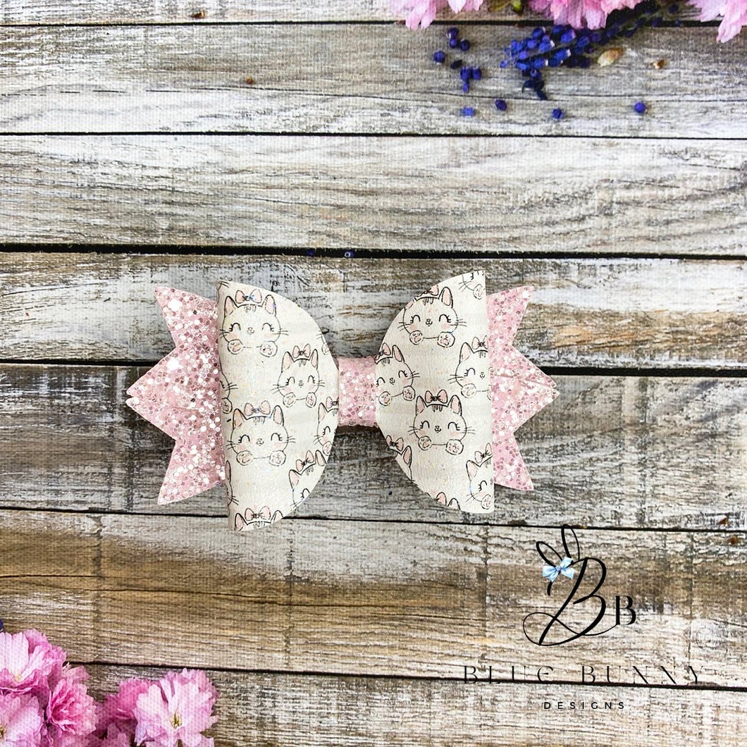 Pink Kitten Bow