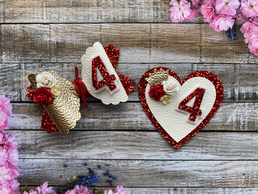Ruby Birthday Bow Set