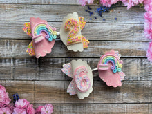 Load image into Gallery viewer, Rainbow Birthday Bow
