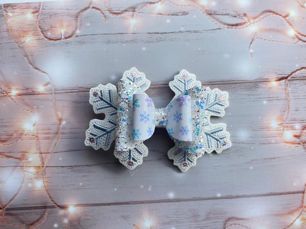 Snowflake Elsa Bow